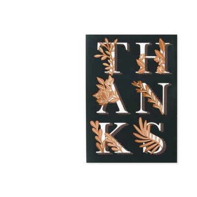 3D-Layer-Grußkarte „Botanischer Dank“ (9381)