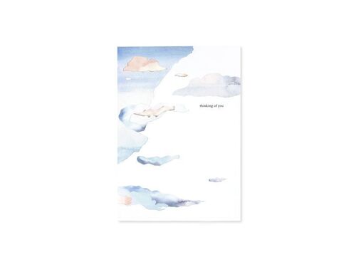 Clouds 3D Layer Greeting Card (9379)