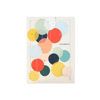 Balloons 3D Layer Greeting Card (9383)
