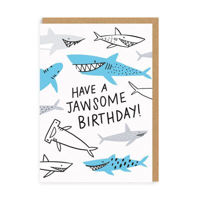 Carte de vœux d'anniversaire Jawsome (4727)