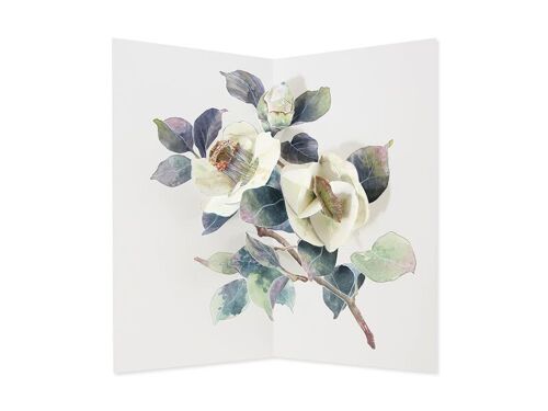 Camellia 3D Layer Greeting Card (9304)