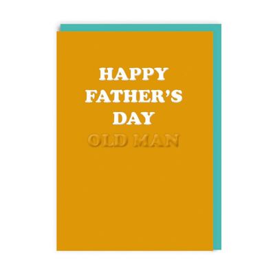 Karte zum Vatertag „Happy Father's Day“ für alte Männer (8691)