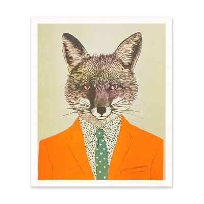 Dapper Fox Impression artistique (10973)