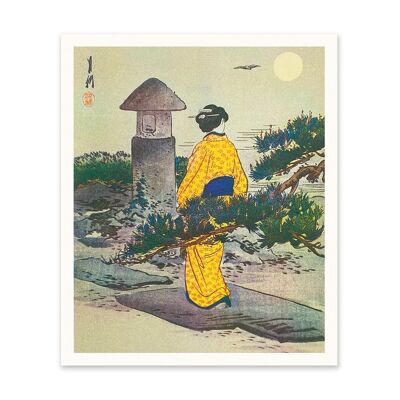 Japanische Figur Kunstdruck (10995)