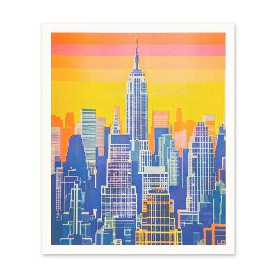 Stampa artistica dell'Empire State Building (10997)