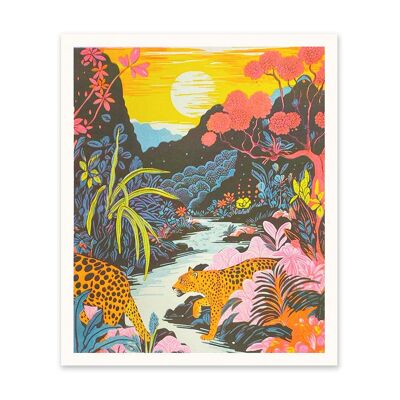 Leopards in The Jungle Art Print (11004)