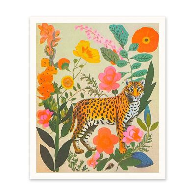 Stampa artistica collage leopardo (11006)