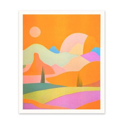 Block Landscape 1 Art Print (11021)