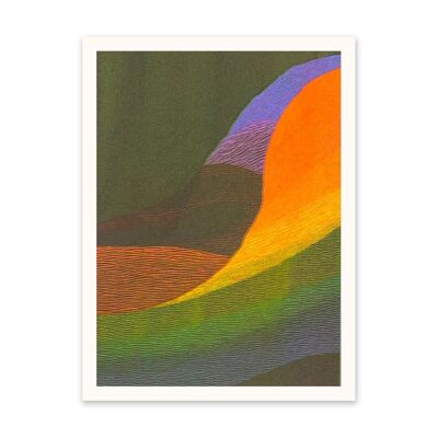 Colourful Soundwaves 1 Art Print (10914)