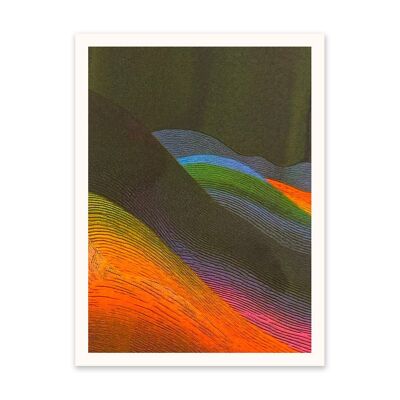 Colourful Soundwaves 2 Art Print (10915)
