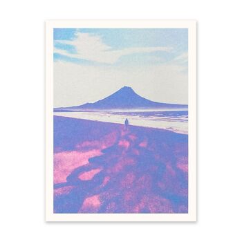 Paysage violet 1 Impression artistique (10926)