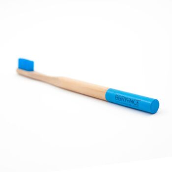 Brosse a dents en bambou adulte - bleu 2