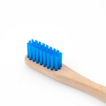 Brosse a dents en bambou adulte - bleu 3