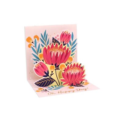 Protea Layered Greeting Card (10652)