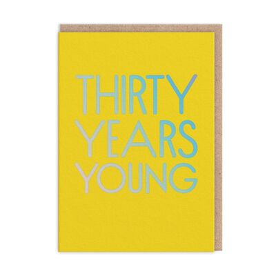 Dreißig Jahre junge Geburtstagskarte (9680)