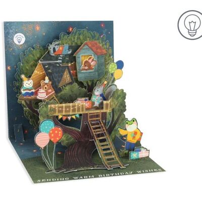 Treehouse Layered Greeting Card (10639)