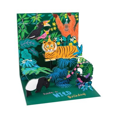 Tropical Forest Layered Birthday Card (10654)