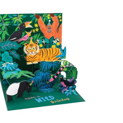 Tropical Forest Layered Birthday Card (10654)