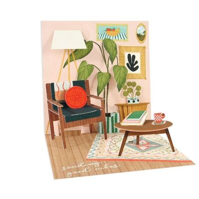 Cozy Room Layered Greeting Card (10641)