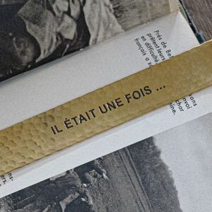 Marque-page en laiton "il était une fois" #MP002