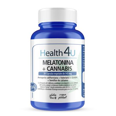H4U Melatonina + Cannabis 30 capsule da 545 mg
