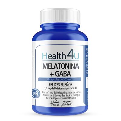 H4U Melatonin + Gaba 30 capsules of 565mg