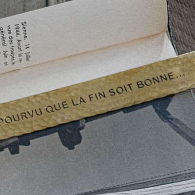 Brass bookmark "As long as the ending is good" #MP005