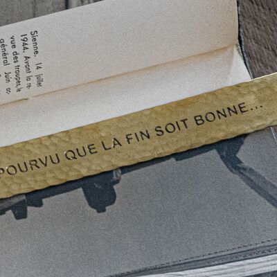 Marque-page en laiton "Pourvu que la fin soit bonne" #MP005