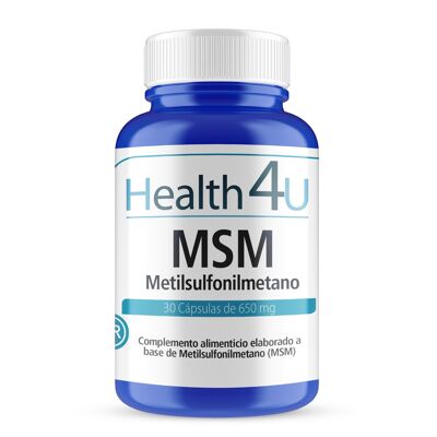 H4U MSM Méthylsulfonylméthane 30 gélules 650 mg