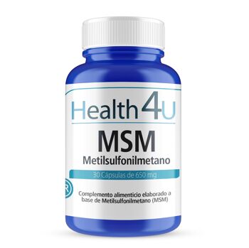 H4U MSM Méthylsulfonylméthane 30 gélules 650 mg