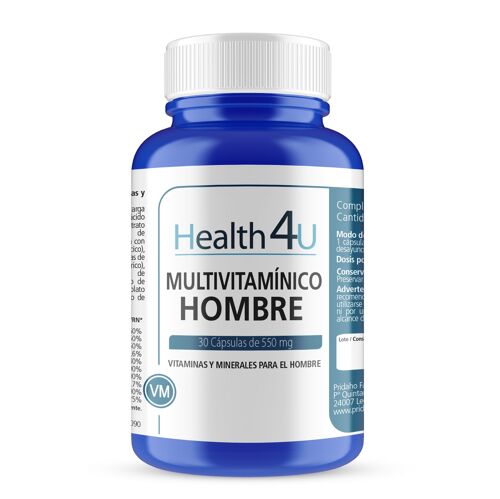 H4U Multivitamínico hombre 30 cápsulas de 550 mg