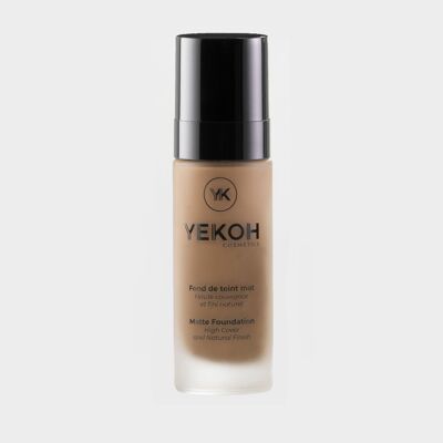 Vegane matte Foundation für schwarze, gemischte und mediterrane Haut YK004 Bronze