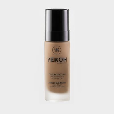 Vegan matte foundation for black, mixed and Mediterranean skin YK004 Bronze