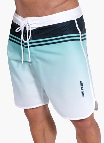 SHORT DE PLAGE VERT MER