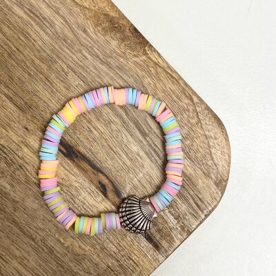 Pulsera infantil de verano concha | joyería infantil hecha a mano