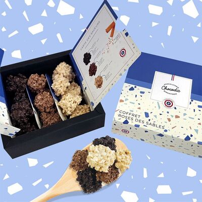 Sand rose assortment box | ECLATS collection | Chocodic artisanal chocolate