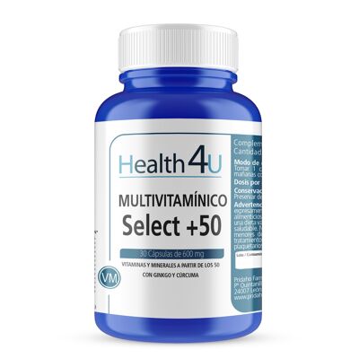 H4U Multivitamine Select +50 30 gélules de 600 mg