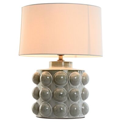 PORCELAIN TABLE LAMP 40X40X53 WHITE BALL LA209785