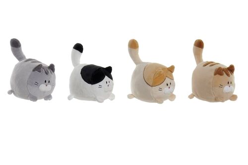 Peluche Poliester 12X12X12 Gatitos 12Cm 4 Surt. PE213003