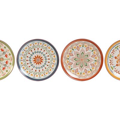 Plato Porcelana 26,5X26,5X2 Mandala 4 Surt. PC212723