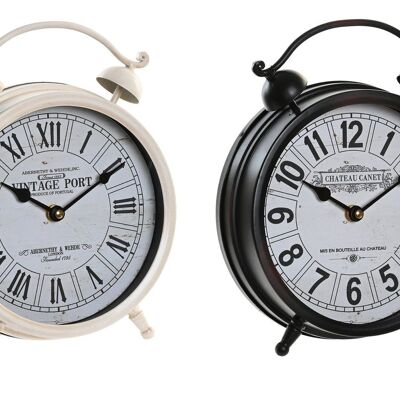 CRYSTAL IRON TABLE CLOCK 21X6.5X27 2 SURT. RE203758