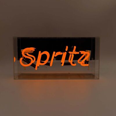 Letrero de neón de vidrio de Spritz