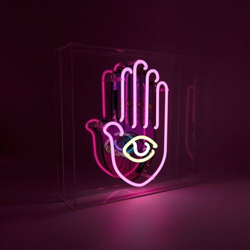 All Seeing Eye' Large Glass Neon Sign