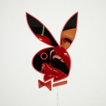 Playboy X Locomocean - Néon LED à montage mural Cherry Playboy Bunny 2