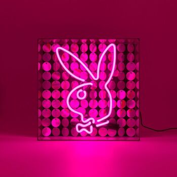 Playboy X Locomocean - Disco Bunny - Enseigne en verre néon - Violet 3