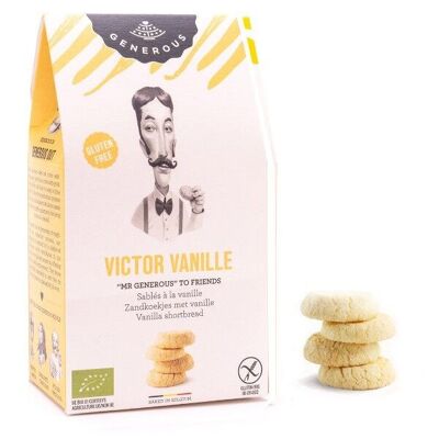 VICTOR VANILLA SHORT COOKIE 100g – Schachtel mit 8 Packungen