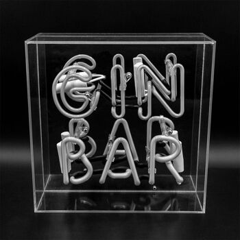 Enseigne Néon en Verre GIN Bar' 3