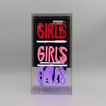 Enseigne néon en verre pour filles et filles 3