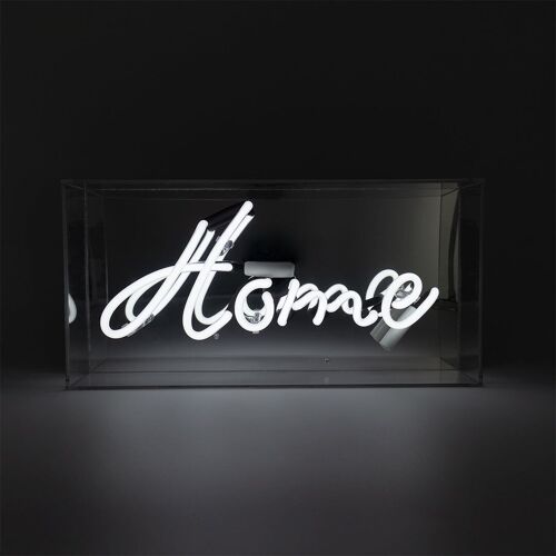 Home' Glass Neon Sign