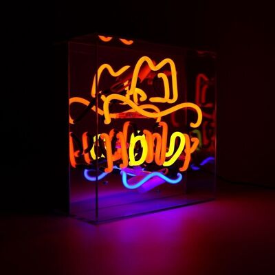 Howdy' Glass Neon Sign